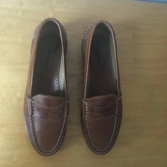 johnston & murphy shoes Penny Loafer Brown  Leather Dress Comfort sz9.5 M - Picture 6 of 12